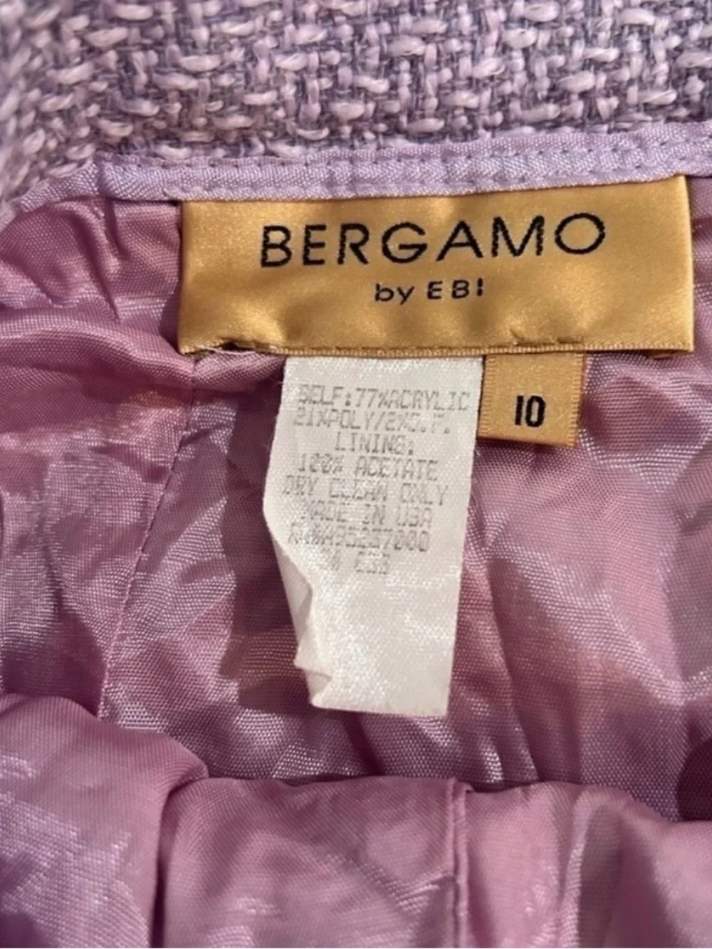 Bergamo by EBI Lilac Tweed Jacket